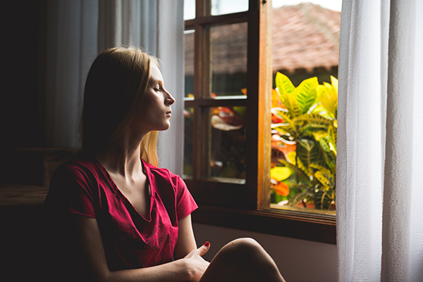 Woman with anxiety